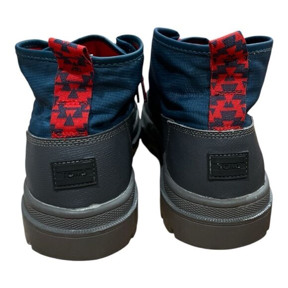 TOMS Men’s Cordova Boots Castlerock Gray/Legion Blue Ripstop Size 12 - Picture 5 of 7